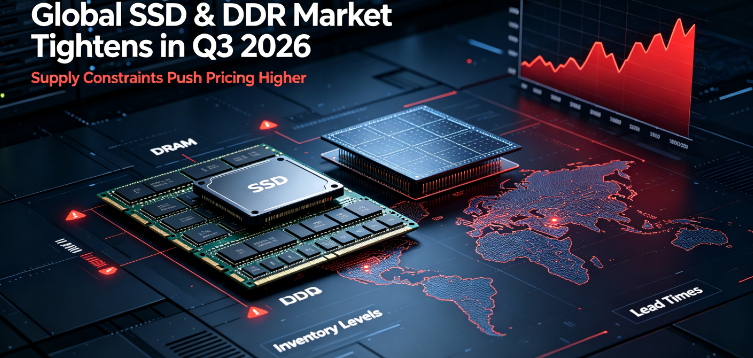 Глобалните SSD и DDR цени скочиха през третото тримесечие на 2026 г. на фона на ограниченото предлагане, управлявано от AI; GUDGA поддържа стабилни доставки за глобални B2B партньори